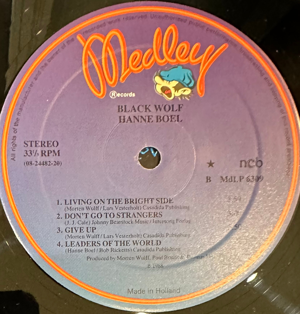Hanne Boel - Black Wolf (Голландия 1988г.)