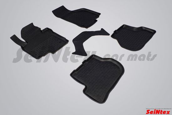 Резиновые коврики в салон Seat Leon II (2005-2012) "Высокий борт"
