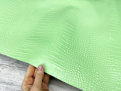 Crocco Mint Green текстура кожи