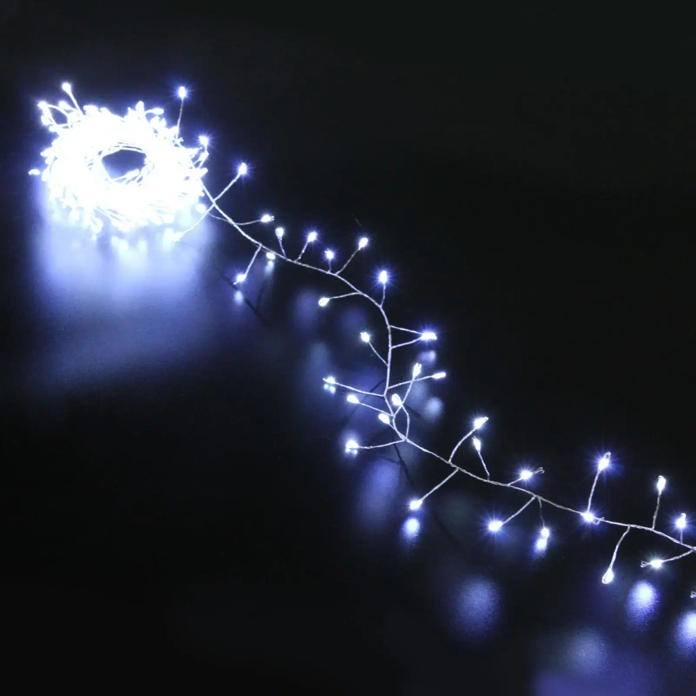 Гирлянда для дома 2,0 м 150 ламп LED «Мишура», IP-40, Белый