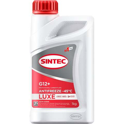 Антифриз Sintec LUXE G12+ готовый -45 красный 1 кг 990559