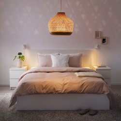 IKEA MISTERHULT  (ИКЕА МИСТЕРХУЛТ)  -  Подвесной светильник, бамбук/ручная работа, 45 см
