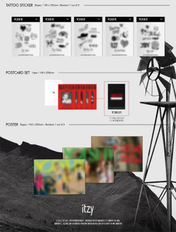 Альбом ITZY - Not Shy 3rd Mini Album 3 Version SET