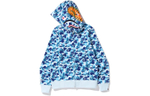 A Bathing Ape Abc Camo Shark Full Zip Худи синий