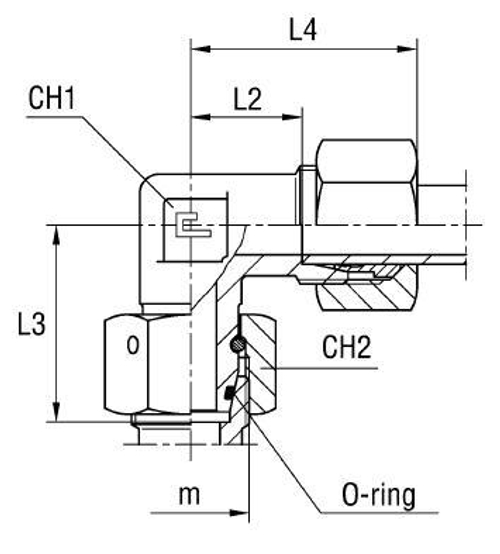 Соединение PN90 DL22 30х2 (в сборе)