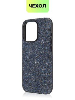 Чехол BROSCORP для Apple iPhone 15 Pro (арт.IP15PRO-CRYSTAL-BLUE )