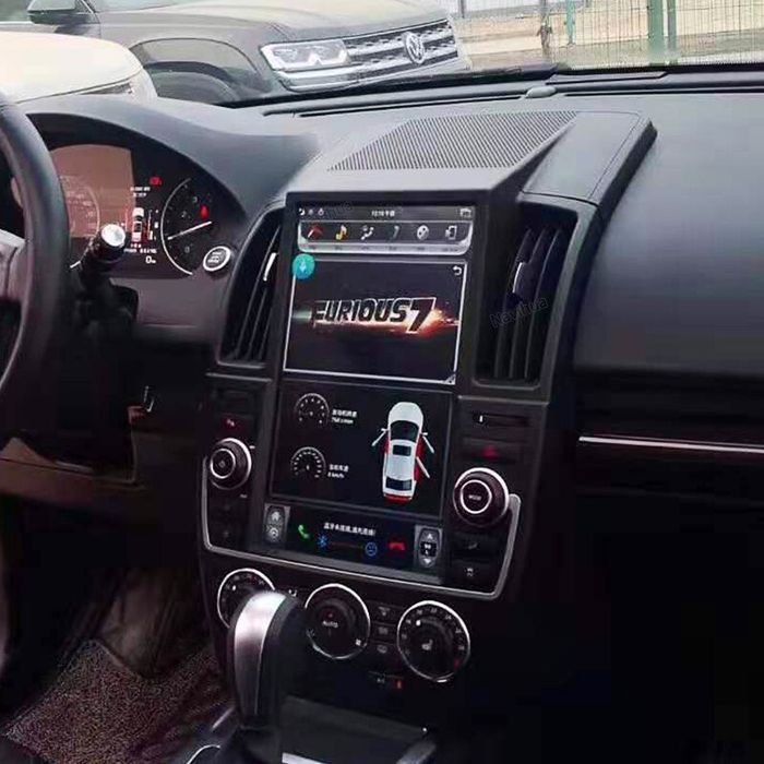 Магнитола для Land Rover Freelander 2 2007-2012 - Kuberg NH-1302 экран 13.6" в стиле "Тесла" на Android 10, Быстрая, CarPlay, 4G SIM-слот