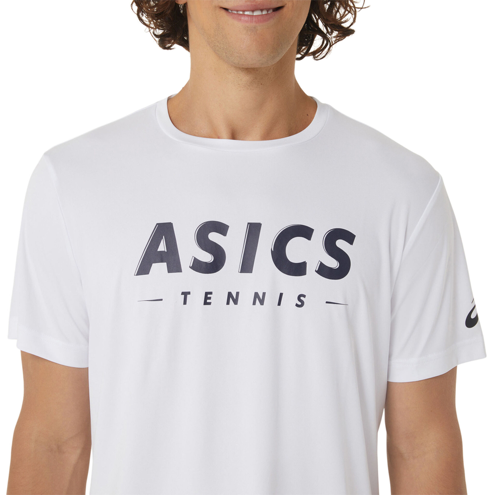 Мужское теннисное поло ASICS Court GPX Tee T-Shirt Men - White