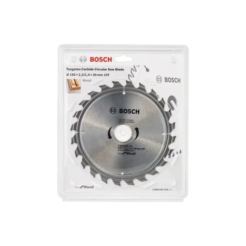 Пильный диск Eco for wood 190x30x1,4 мм, 24 BOSCH 2608644376