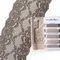 Набор кружевной серебристый пион/кофейный
