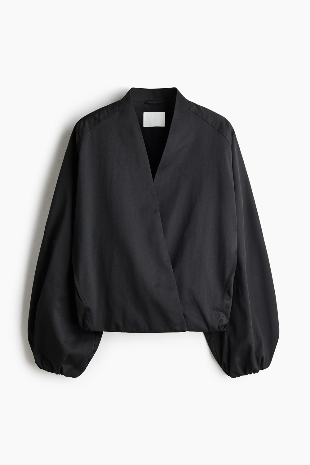 Жакет-кимоно с запахом и рукавами-баллонами - H&M