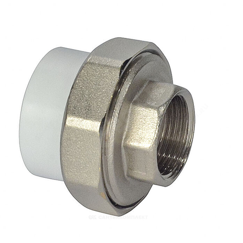 Муфта PP-R комбинированная разъемная белая Дн 20х1" ВР RTP (РосТурПласт) 10614