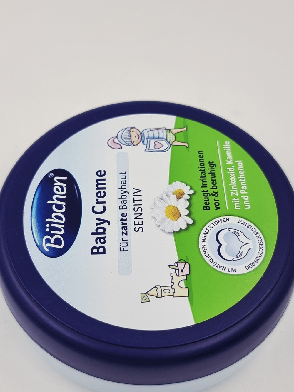 Крем Bubchen Sensitiv, для чувствительной кожи, с цинком, экстрактом ромашки и пантенолом, 150 мл (Германия)