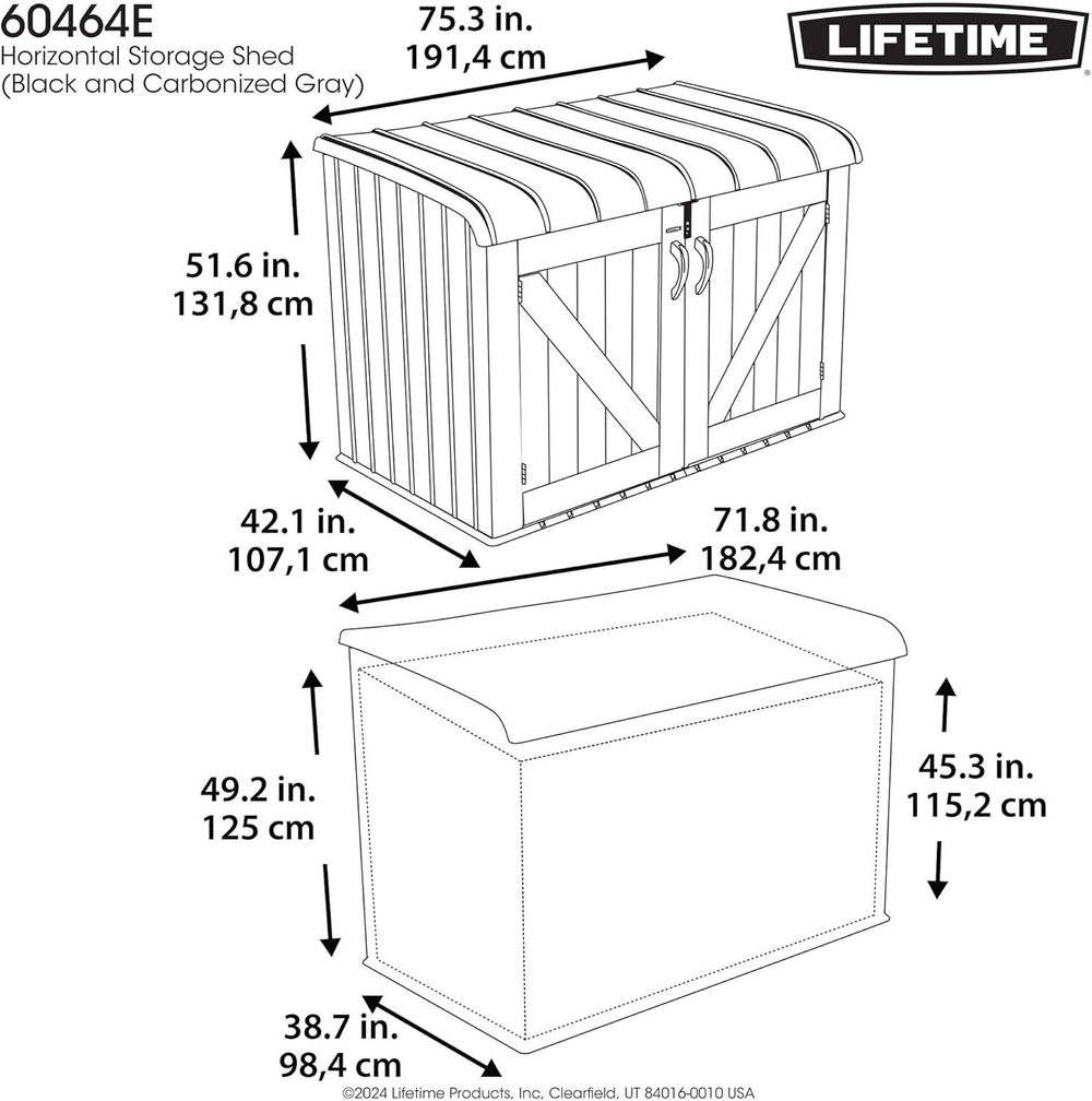 Ящик пластиковый LifeTime Horizontal Storage
