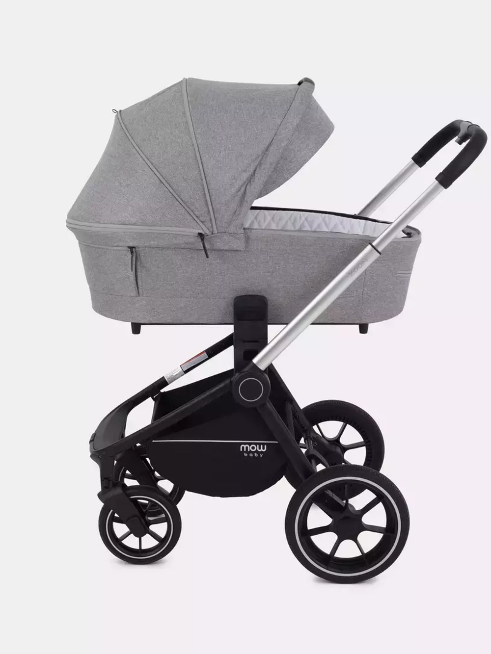Коляска детская MOWBaby "ZOOM"PU (2в1) RA086 Silver Beige