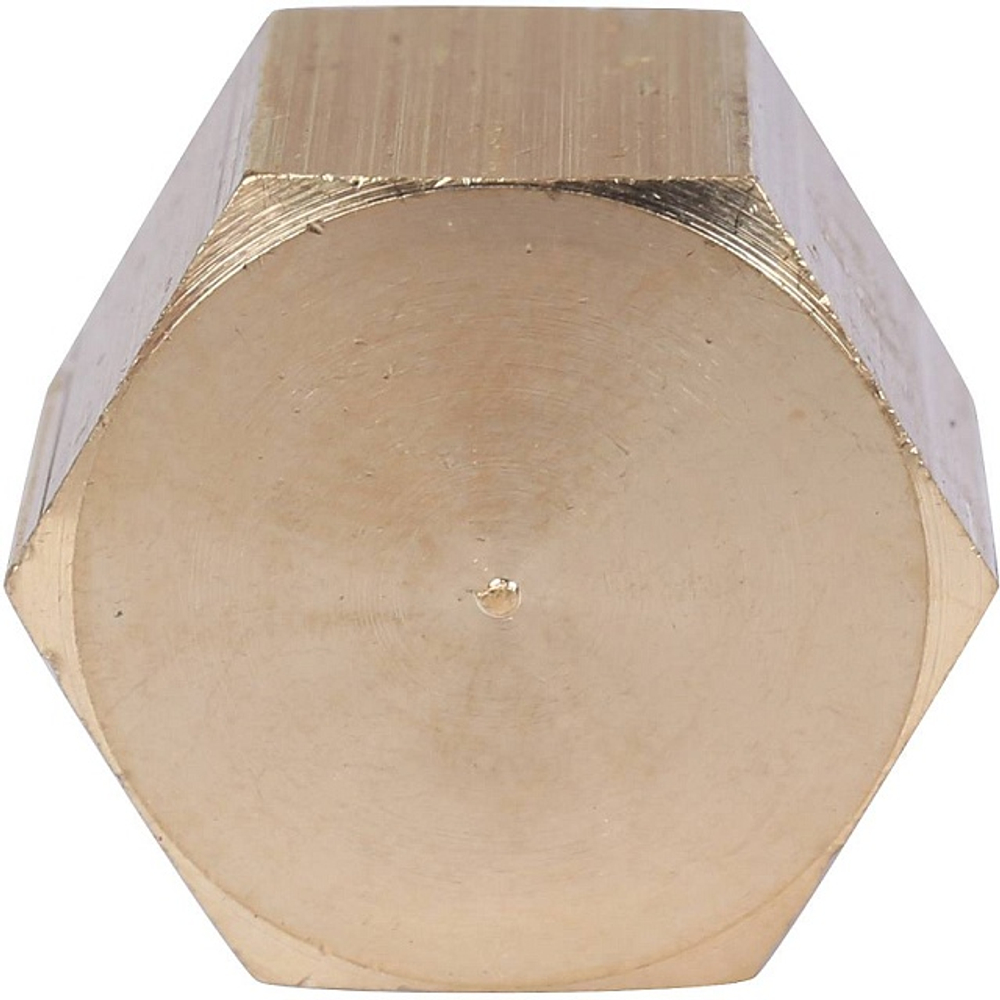 Заглушка с внутренней резьбой STOUT SFT 0026 - 1/4" (для стальных труб, латунь без покрытия)