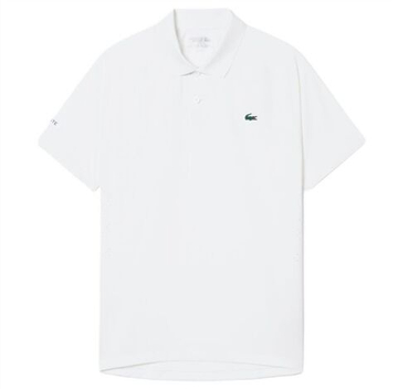 Мужское теннисное поло Lacoste Tennis x Novak Djokovic On Court - white