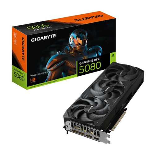 Видеокарта GIGABYTE GeForce RTX 5080 WINDORCE SFF (GV-N5080WF3-16GD)