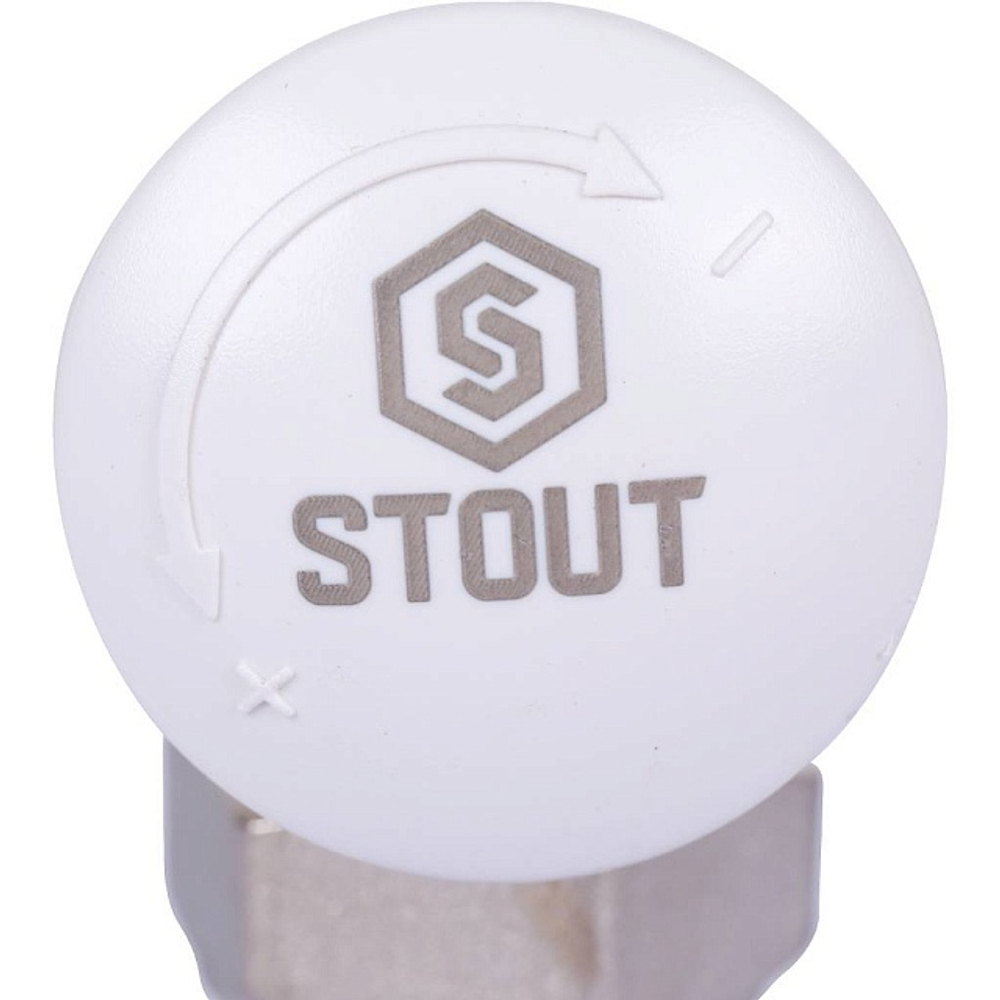 STOUT Клапан термостатический угловой 1/2" х 3/4"ЕК