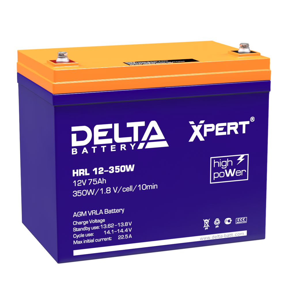 Аккумулятор DELTA Xpert HRL 12-830 W | 192 Ач | 12В AGM