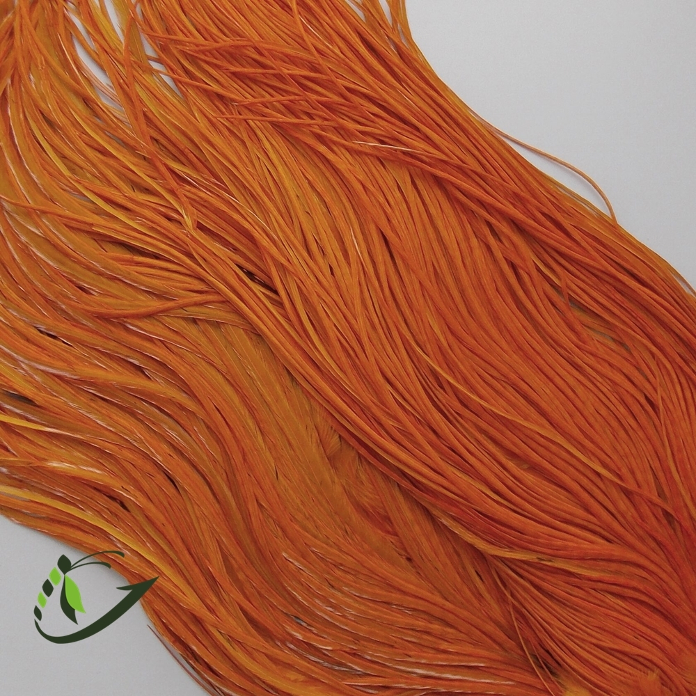 Перо из седла петуха Burnt Orange
