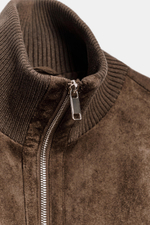 БОМБЕР ИЗ ИСКУССТВЕННОЙ ЗАМШИ — ZARA