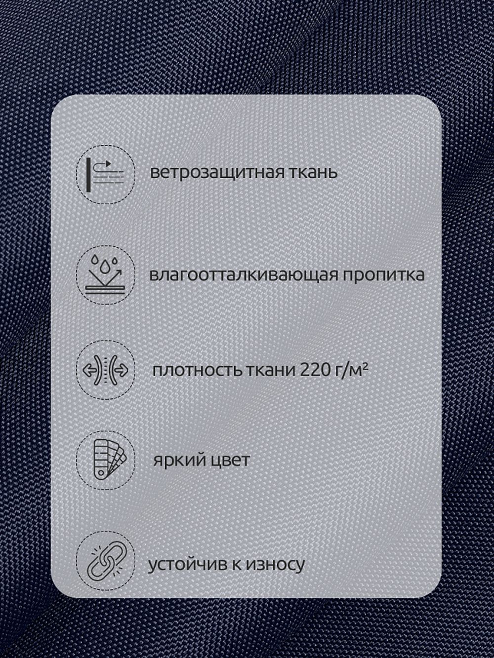 Оксфорд 600D PU1000 220 г/м², 150 см / 10 метров, ОКС.TBY600D.S058.10, S058 т.синий