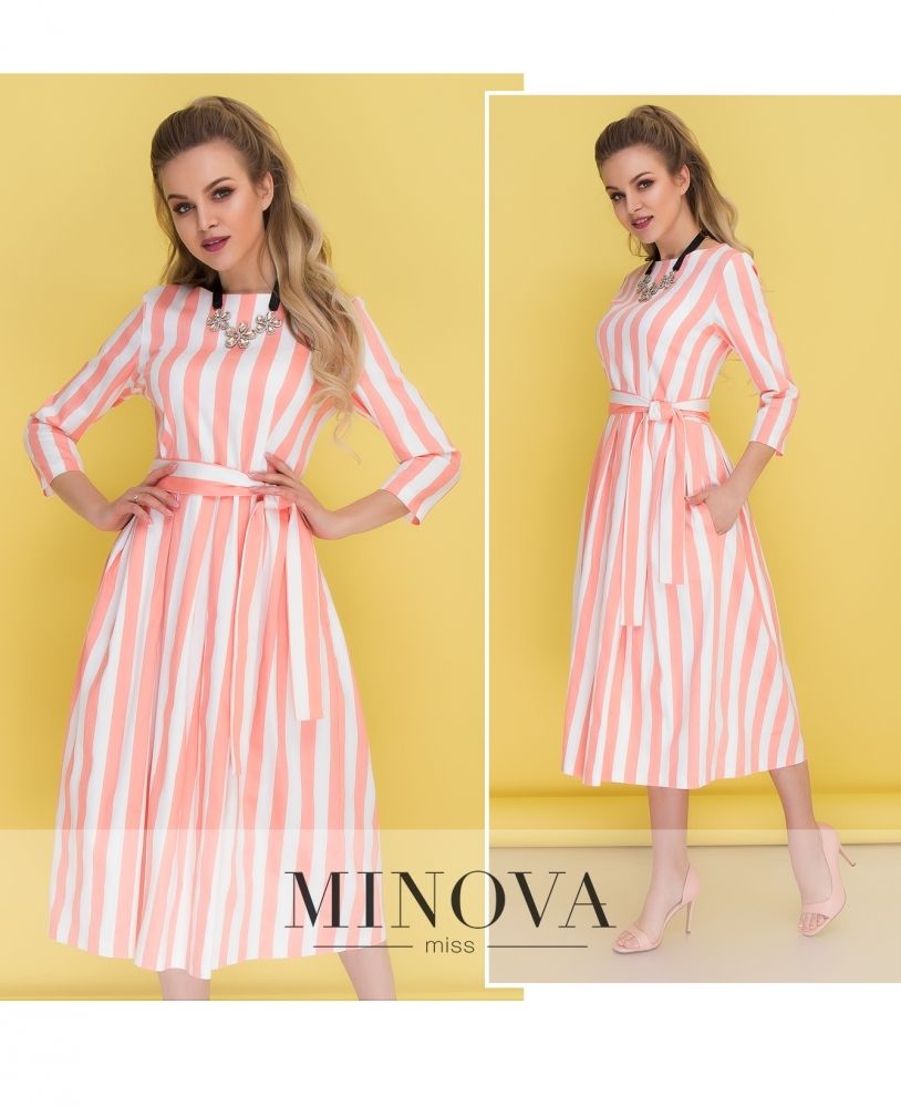 Платье 1075-3-розовый Minova Платье 1075-3-розовый Minova