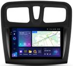 Магнитола для Renault Logan 2, Sandero 2 2014+ (рамка 9) - Teyes CC3-2K QLed Android 10, Быстрая, SIM-слот, CarPlay