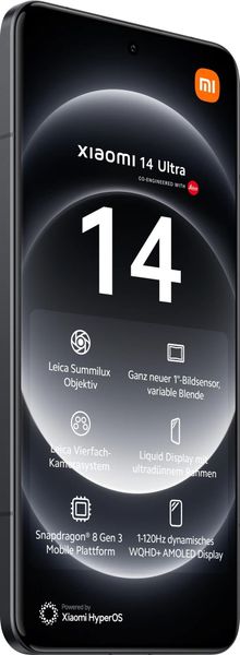 Смартфон Xiaomi 14 Ultra 16/512 ГБ Global, Dual nano SIM, Черный | Black