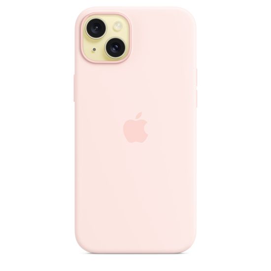 Силиконовый чехол Apple для iPhone 15 Plus MagSafe Розовый