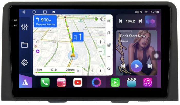 Магнитола для Hyundai Staria 2021+ (штатный экран 8") - FarCar S400-TS18 монитор 10.36" QLED на Android 14, CarPlay, 4G SIM-слот