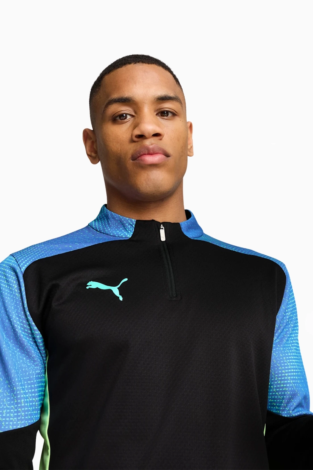 Кофта Puma IndividualFINAL Top 1/4 Zip - черный