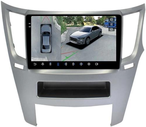 Магнитола для Subaru Legacy 5, Outback 4 2009-2014 (правый руль) - FarCar BX9-360-7184RS монитор 9.5" 2K QLED на Android 13, Быстрая, CarPlay, 4G SIM-слот, 4 камеры в комплекте