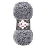 Пряжа Alize (Ализе) Superlana Midi / уп.5 мот. по 100 г, 170м, 087 угольно-серый А