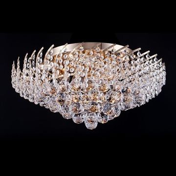 Люстра хрустальная Maytoni DIA120-09-G золото Karolina Diamant Crystal