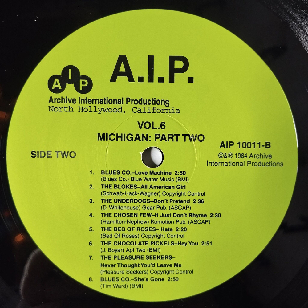 Винтажная виниловая пластинка LP Highs In The Mid Sixties Volume Six Michigan Part Two (USA 1984)