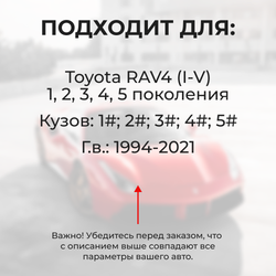 Ремкомплект ограничителей дверей Toyota RAV4 1#; 2#; 3#; 4#; 5# (2 двери, тип 1) 1994-2023