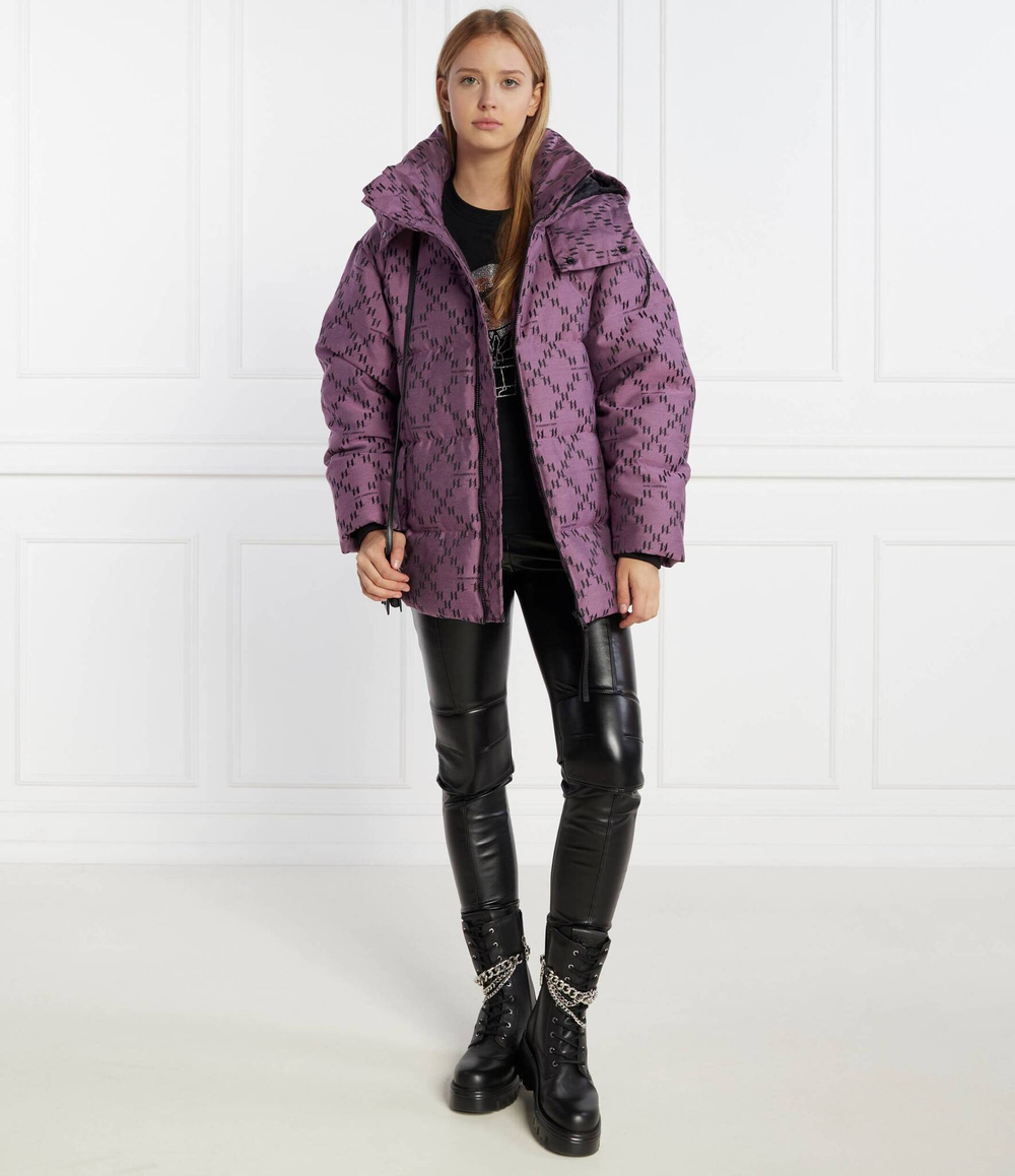Пуховая куртка diamond Karl Lagerfeld - фиолетовый(236W1500)