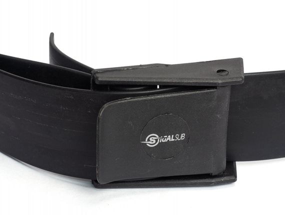 Пояс Sigalsub Elastica резиновый с нейлоновой пряжкой черный