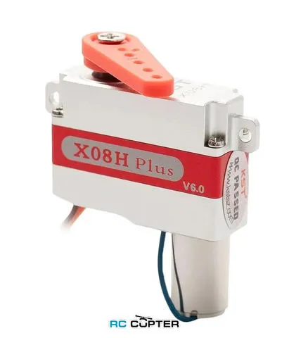 Сервопривод KST X08H Plus V6.0 (2.4-5.3 кг/см, 0.12-0.18 сек/60°, 9 г, 120°) горизонт. ушки для планера