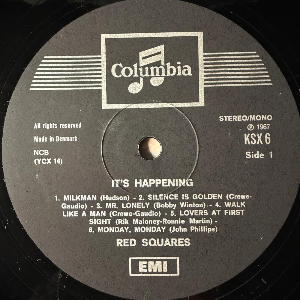 The Red Squares ‎– It's Happening (Дания 1967г.) Т