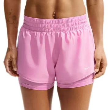 Женские Шорты теннисные Nike Dri-Fit One 2-in-1 - pink rise/white