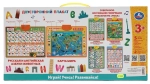 Электронный плакат Русская и английская азбука животных. Карта мира. 3 в 1