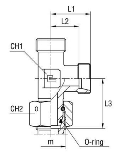 Соединение PNL DS12 20х1.5 (корпус)