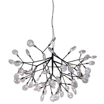 Светильник подвесной 63*G4 Evita SP63 Black/Transparent чёрный/прозрачный Crystal Lux