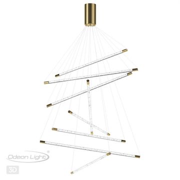 Подвесной светодиодный светильник 60W 3000K 4369/80L золото Sparky Odeon Light