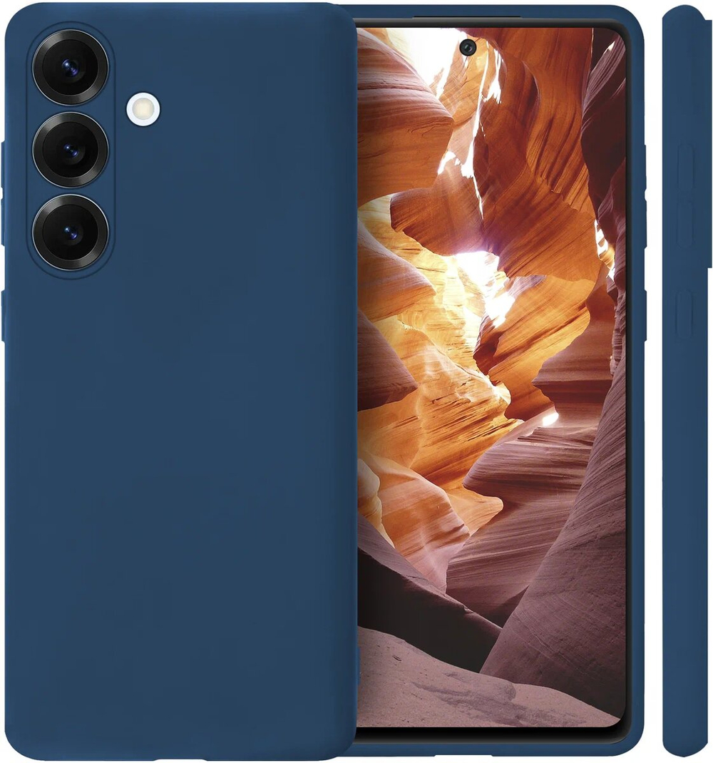 Мягкий Soft Touch чехол из силикона для SAMSUNG S25 с бархатной подкладкой