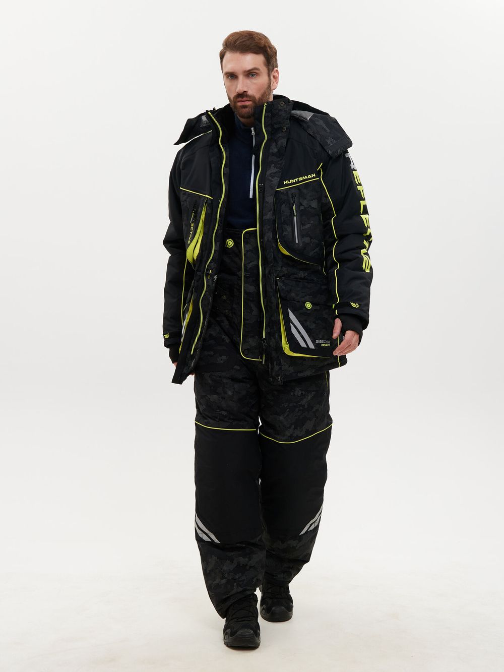 Костюм зимний Siberia Reflect V2 ткань Breathable Reflex Membrane цвет Черный