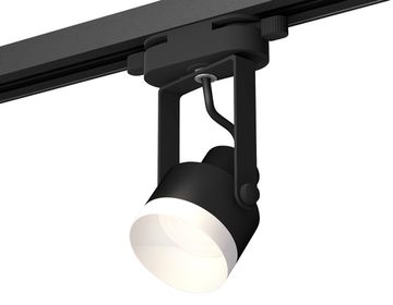 Комплект трекового однофазного светильника 1*GU10 XT6602040 PBK/SWH чёрный полированный/белый песок (C6602, N6130) Ambrella